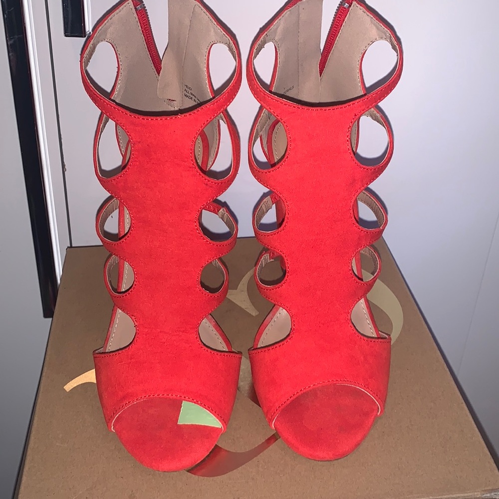 Cute redish orange heels